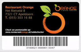Klantenkaart Saldo controleren Restaurant Orange Apeldoorn